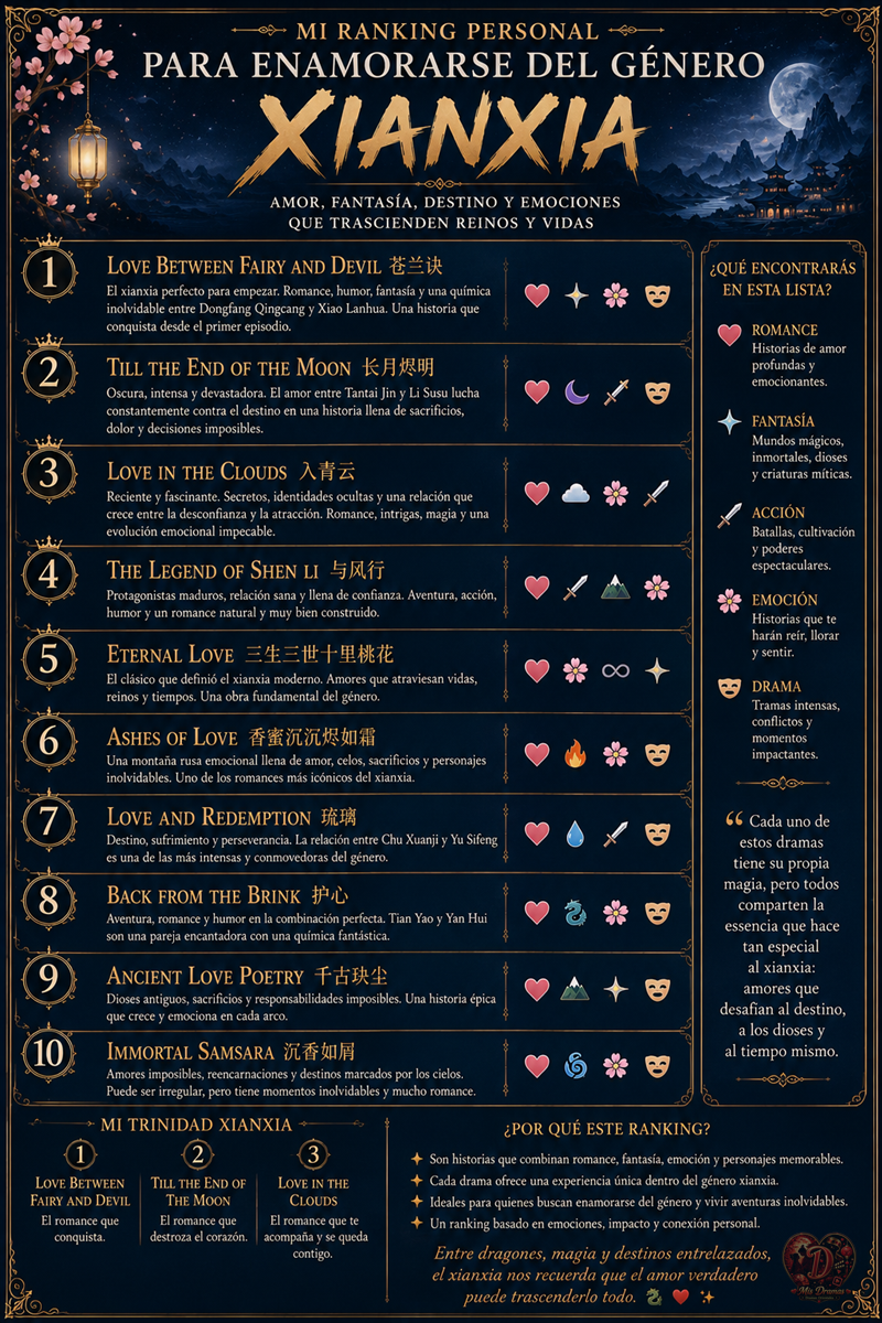 Los 10 mejores Cdramas Xianxia